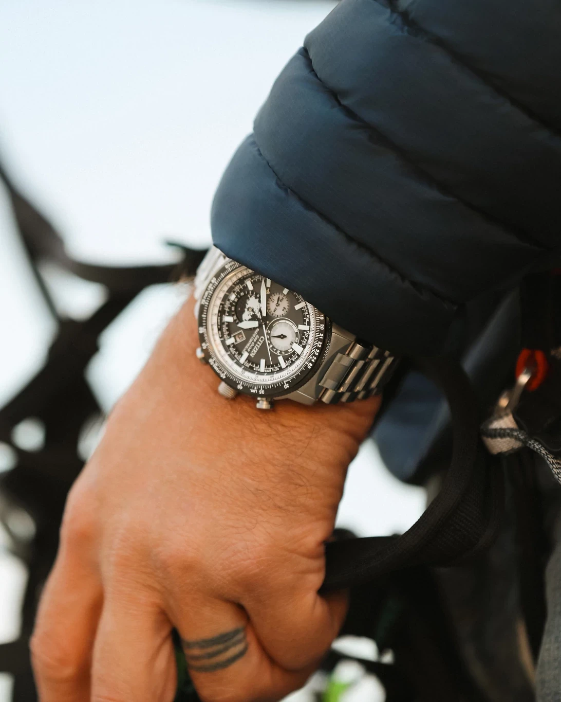 Promaster Geo Trekker Gray Dial Stainless Steel Bracelet BY3006